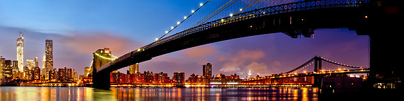 Panorama Brooklyn Bridge New York NY