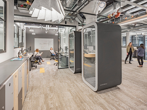 Seaport district in Boston, MAClient: Total Office InteriorsArchitect: LAB Architect GroupConstruction: Wise Construction