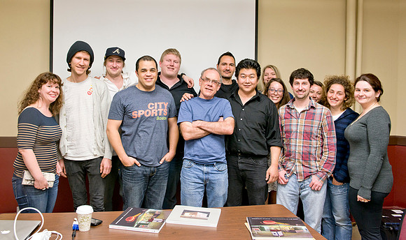 with Jim Dow, my arch students and I at NESOP  April 2013