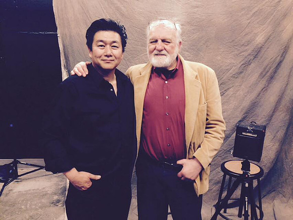 with Jack Booth at Polaroid 20x24 Studio at Mass College of Art