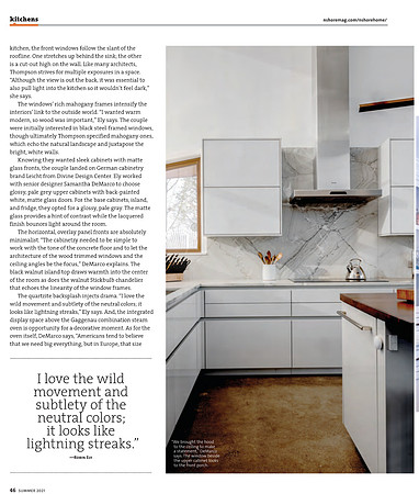 Featured in Northshore Home Magazine June 2021