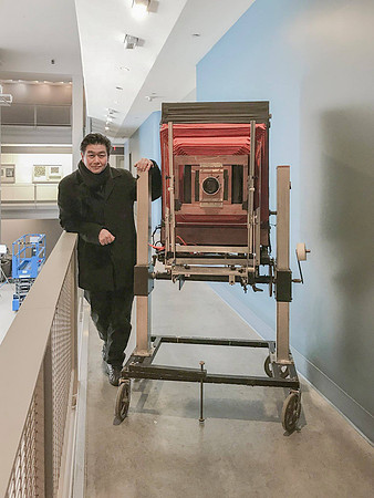 with Polaroid 20x24 Camera at Massachusetts College of Art and Design Boston MA 2018