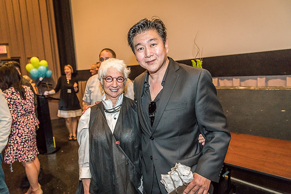 The commencement speakers Fran Forman and Keitaro Yoshioka at New England School of Photography 2018