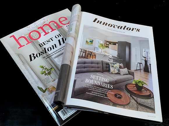 Featured in Boston Home Magazine. 2020