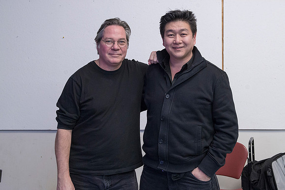 with John Reuter at Mass Art 20x24 Polaroid 20x24 Camera Studio March 2014