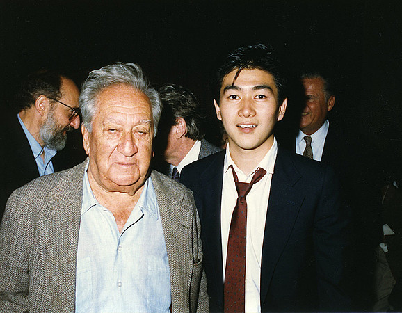 with Aaron Siskind 1986